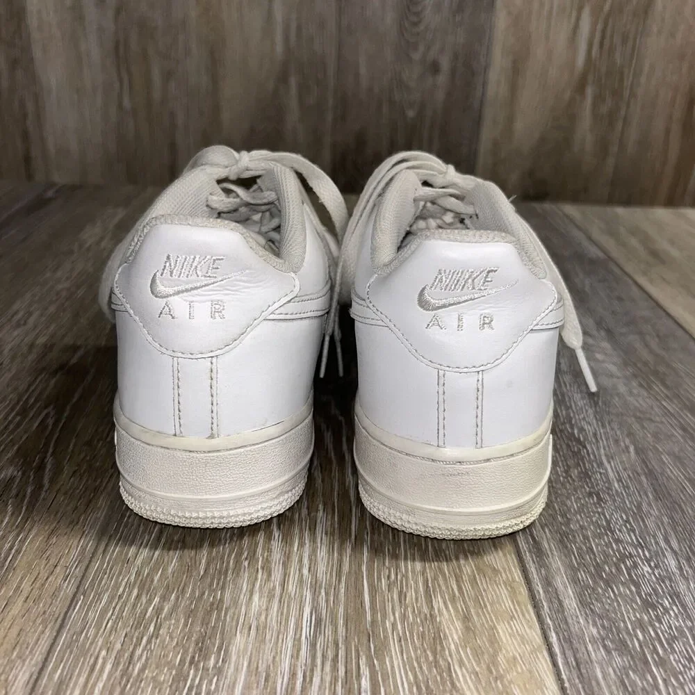 Nike Air Force 1 AF1 Low Triple White 314192-117 Youth US Size 7Y Sneaker Shoes